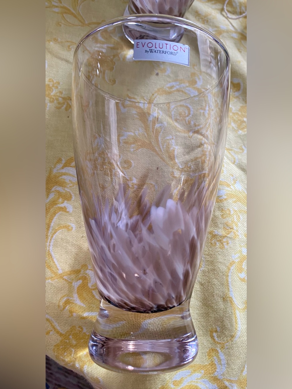 Waterford “Evolution” Urban Safari Handblown Tumblers. Light to dark color. EC
